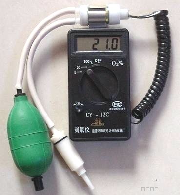 袖珍氧分析仪 手持式氧量测量仪酸素计 氧电极CY-12C便携式测氧仪